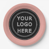 Modern, Minimalistisch, elegant und individuell an Pappteller (Vorderseite)