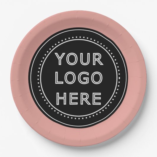 Modern, Minimalistisch, elegant und individuell an Pappteller (Vorderseite)