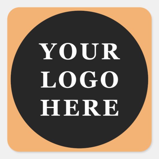 Modern, Minimalistisch, elegant und individuell an Quadratischer Aufkleber (Vorderseite)