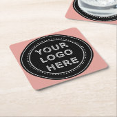 Modern, Minimalistisch, elegant und individuell an Rechteckiger Pappuntersetzer (angewinkelt)