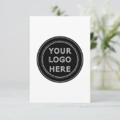 Modern, Minimalistisch, elegant und individuell an RSVP Karte (Stehend Vorderseite)