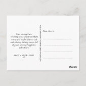 Modern Minimalistisch First Christmas Postkarte (Rückseite)