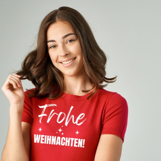 Modern Minimalistisch Frohe Weihnachten T-Shirt