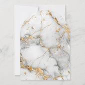 Modern, minimalistisch, Marmor, Salon-Preisliste Einladung (Rückseite)