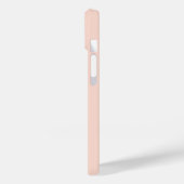 Modern Minimalistisch rosa Logo QR Code Case-Mate iPhone Hülle (Rückseite / Links)