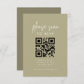 Modern Minimalistisch Sage Green Bitte prüfen UAWG Begleitkarte (Vorne/Hinten)