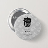 Modern Minimalistisch School Logo Button (Vorne & Hinten)
