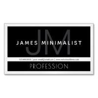 Modern Minimalistisch | Schwarz, Weiß & Dunkelgrau