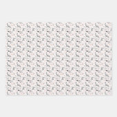 Modern Minimalistisch Schwarz & Weiß Einfache Weih Geschenkpapier Set (Vorderseite 3)