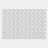 Modern Minimalistisch Schwarz & Weiß Einfache Weih Geschenkpapier Set (Vorderseite 2)
