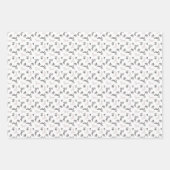 Modern Minimalistisch Schwarz & Weiß Einfache Weih Geschenkpapier Set (Vorderseite)