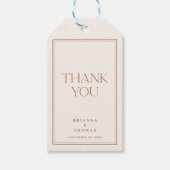 Modern Minimalistisch Terracotta auf dem Monte Tam Geschenkanhänger (Vorderseite)