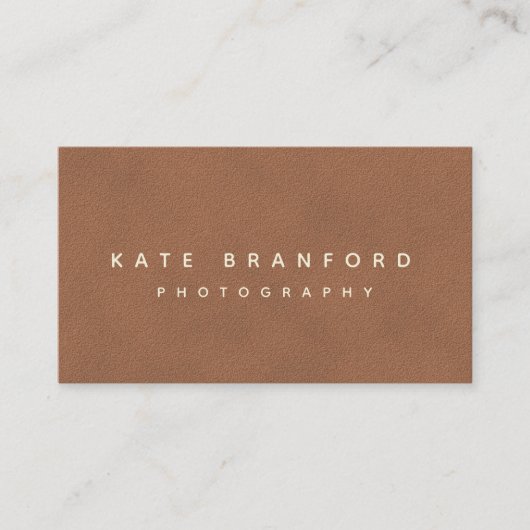 Modern Minimalistisch Terracotta Beruflich Visitenkarte (Vorderseite)