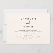 Modern, minimalistisch, Typografie, Einladung zur (Vorderseite)