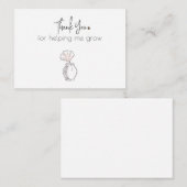 Modern, Minimalistisch, vielen Dank, dass Sie mir Mitteilungskarte (Vorne/Hinten)