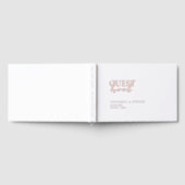 Modern, minimalistisch, weiß, Hochzeit Gästebuch (Voll)