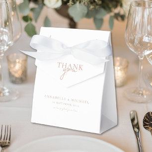 Modern, minimalistisch, weiß, Hochzeit Geschenkschachtel