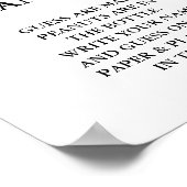 Modern Minimalistisch, wie viele Peanut Baby Dusch Poster (Ecke)