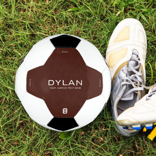 Modern-minimalistische benutzerdefinierte Namens-T Fußball