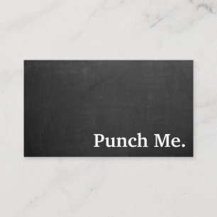 Modern Minimalistische Black Chalkboard Loyalty Ca Visitenkarte