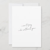 Modern Minimalistische Bridesmaid-Vorschlagskarte Einladung (Vorderseite)