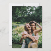 Modern Minimalistische Bridesmaid-Vorschlagskarte Einladung (Rückseite)