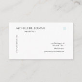 Modern-minimalistische einfache Visitenkarte (Rückseite)