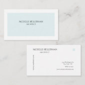 Modern-minimalistische einfache Visitenkarte (Vorne/Hinten)