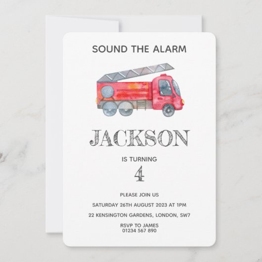 Modern Minimalistische Geburtstagsparty Einladung (Vorderseite)