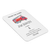 Modern Minimalistische Geburtstagsparty Magnet (Rechte Seite)