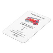 Modern Minimalistische Geburtstagsparty Magnet (Linke Seite)