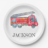 Modern Minimalistische Geburtstagsparty Pappteller (Vorderseite)