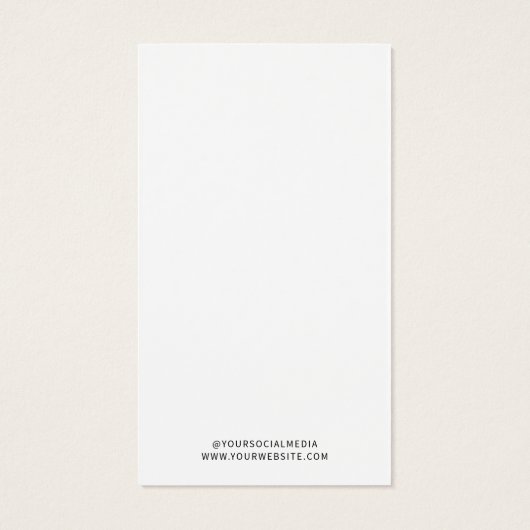 Modern Minimalistische Grafikkarte (Rückseite)