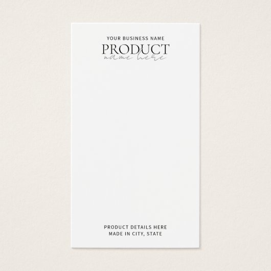 Modern Minimalistische Grafikkarte (Vorderseite)