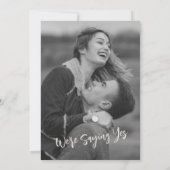 Modern minimalistische Kalligraphiebezeichnungen C Einladung (Rückseite)