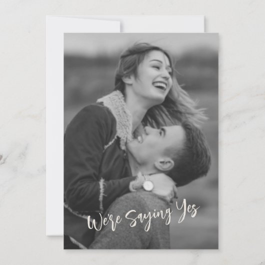 Modern minimalistische Kalligraphiebezeichnungen C Einladung (Rückseite)