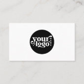 Modern Minimalistische Logo Custom Social Media Ic Visitenkarte (Rückseite)