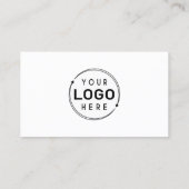 Modern Minimalistische Logo-Symbole Visitenkarte (Rückseite)