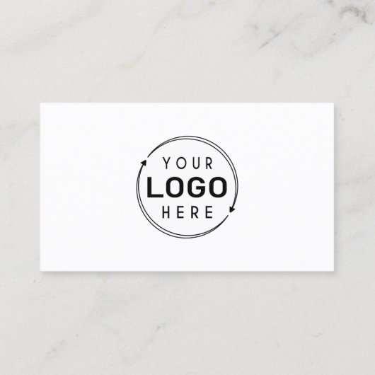 Modern Minimalistische Logo-Symbole Visitenkarte (Rückseite)