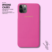 Modern Minimalistische Monogram Pink und Gold Case-Mate iPhone Hülle