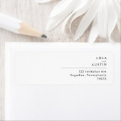 Modern Minimalistische Rücksendeadresse (Insitu)