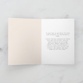 Modern Minimalistische seine Vows Wedws Vows Card Karte (Innenseite)