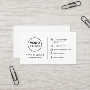 Modern Minimalistische Social Media Icons für Logo Visitenkarte
