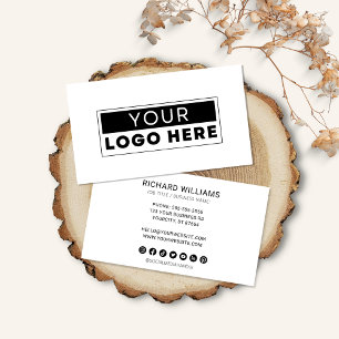 Modern Minimalistische Social Media Icons für Logo Visitenkarte