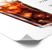 Modern Minimalistische Soda Bar Summer Birthday si Poster (Ecke)