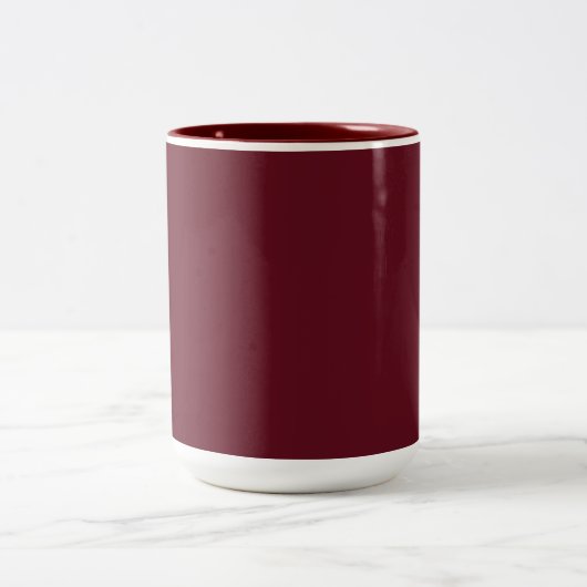 Modern Minimalistische Vorlage Ihr Name oder Text Zweifarbige Tasse (Mittel)