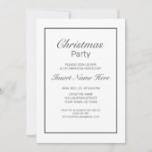 Modern Minimalistische Weihnachten Einladung (Vorderseite)