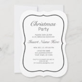 Modern Minimalistische Weihnachten Einladung (Vorderseite)