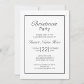 Modern Minimalistische Weihnachten Einladung (Vorderseite)