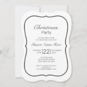 Modern Minimalistische Weihnachten Einladung (Vorderseite)